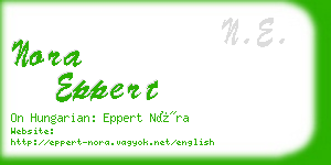 nora eppert business card